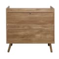 Miniatyrbild 8 av 10: Commode 3 tiroirs avec façades en rotin naturel L80 cm - PALMO
