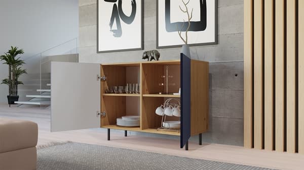 Kommode KAMA 2D SLIM ARISAN MARINEBLÅ