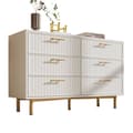 Miniatyrbild 5 av 6: Byrå 6 byrå, vit Skänkar Hög skänk, vit -H75/B120/T40 cm.
