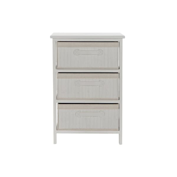 Kommode DKD Home Decor Hvid Bambus Paulonia træ 42 x 32 x 63 cm