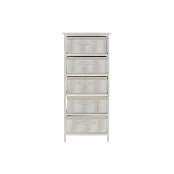 Kommode DKD Home Decor Hvit Bambus Paulownia-tre 42 x 32 x 98 cm
