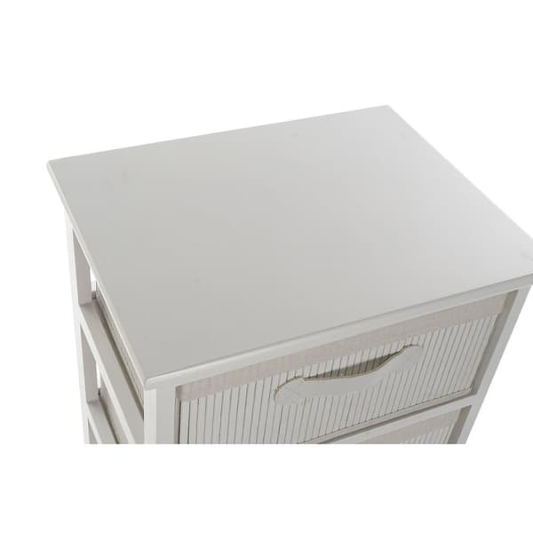 Kommode DKD Home Decor Hvit Bambus Paulownia-tre 42 x 32 x 98 cm