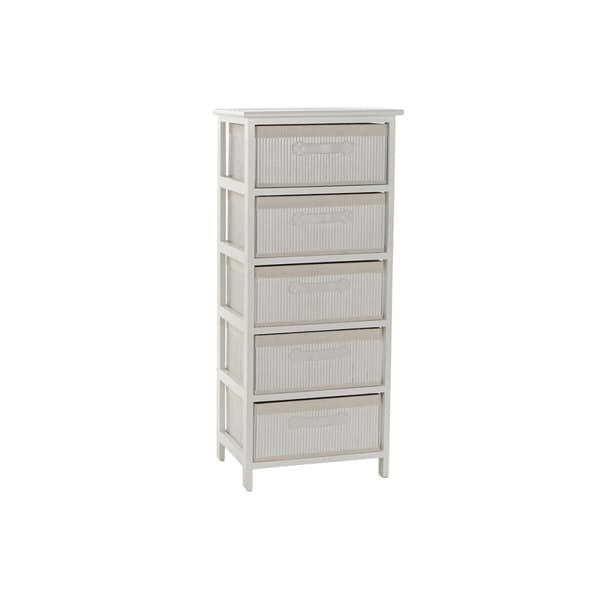 Kommode DKD Home Decor Hvit Bambus Paulownia-tre 42 x 32 x 98 cm