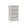 Miniatyrbilde 1 av 4: Kommode DKD Home Decor Hvit Bambus Paulownia-tre 42 x 32 x 81 cm