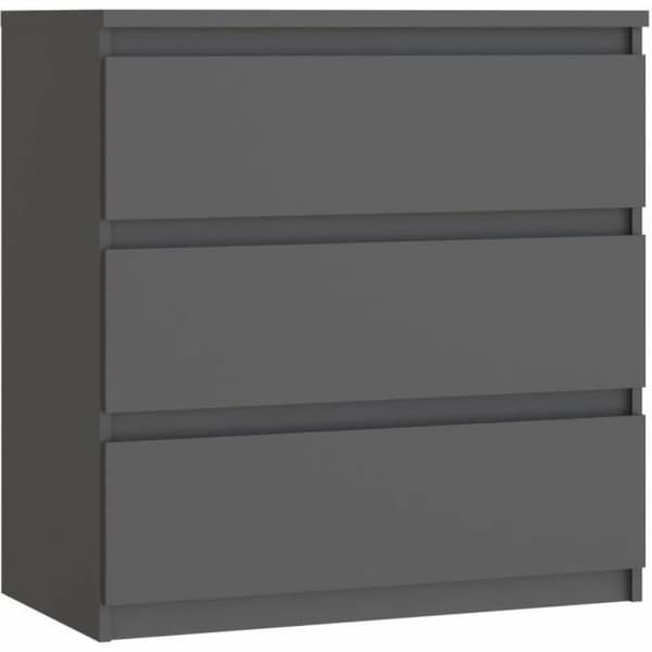 Kommod CHELSEA Grå Antracitgrå 77,2 x 42,2 x 79,9 cm
