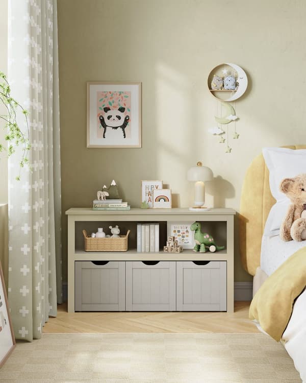 Børnereol, VASAGLE, 102x30x60 cm, Beige
