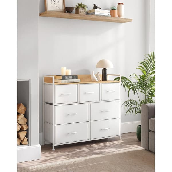 Kommode, LTS137B01, 98x85 cm, Hvid-Eg