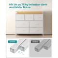Miniatyrbillede 5 af 9: Kommode, LTS137B01, 98x85 cm, Hvid-Eg