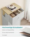 Miniatyrbild 6 av 9: Kommod, SONGMICS, 45x30 cm, Vit
