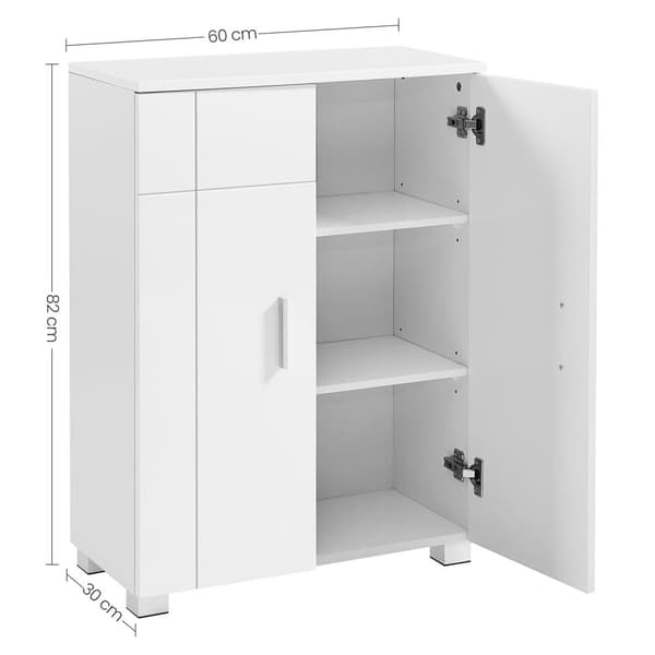 Sideboard, VASAGLE, 60x30x82 cm, Hvid