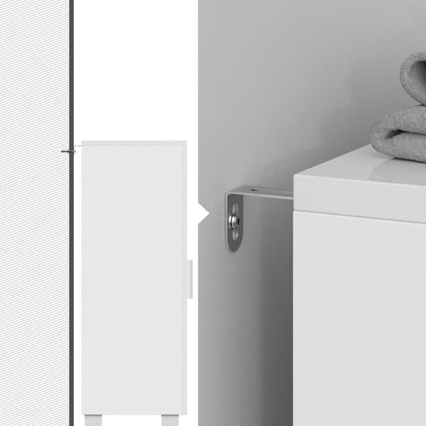 Sideboard, VASAGLE, 60x30x82 cm, Hvid