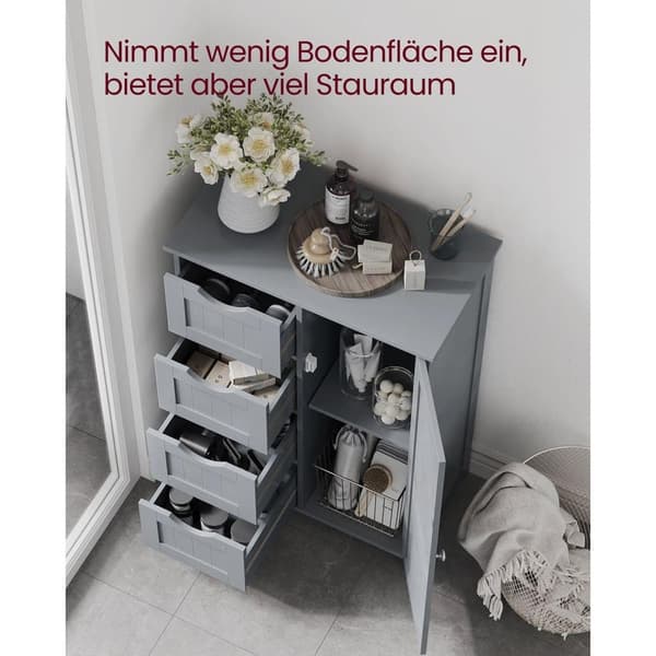 Sideboard, Badeværelsesskab, 30x55 cm, Grå