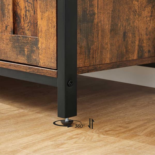 Sideboard, VASAGLE, 100x35x81 cm, Brun-Sort
