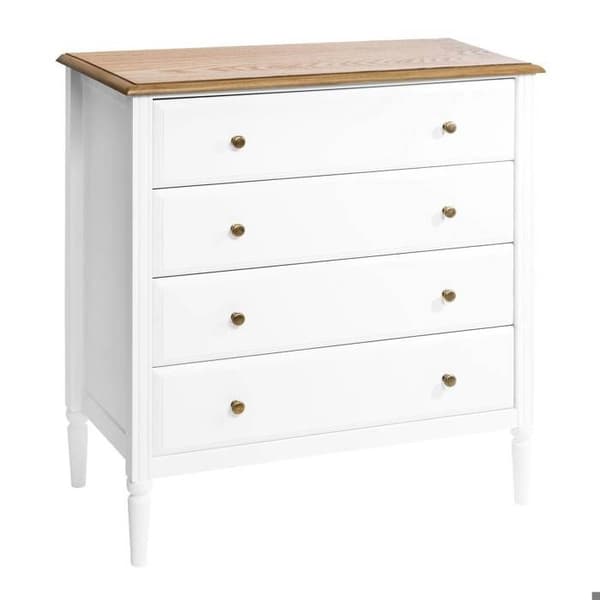 Kommod - ATMOSPHERA - Solen - 4 lådor - Essentiel - Trälook - Svart