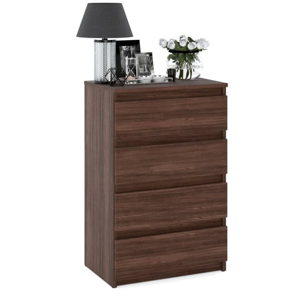 Byrå Wenge Ek 60 CM 4S TV-skåp Möbel för Vardagsrum Sovrum
