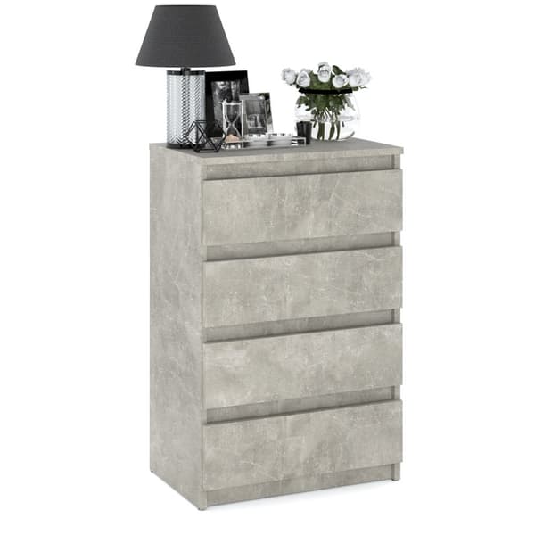 Kommode TV-skab til Stue Beton 60CM Skænk Garderobe Soveværelse