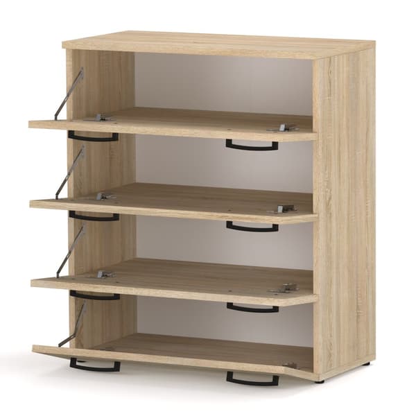 KENKÄKAAPPI SONOMA OAK 71x82,9x35 4 HYLLYLTÄ ILMAN ISTUImaa