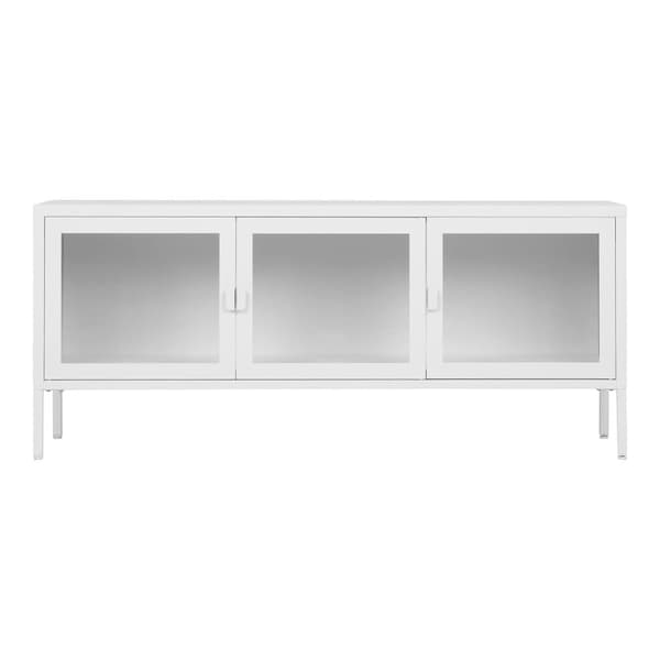 TV-bänk, Brisbane TV-bänk, 130x40x55 cm, Vit