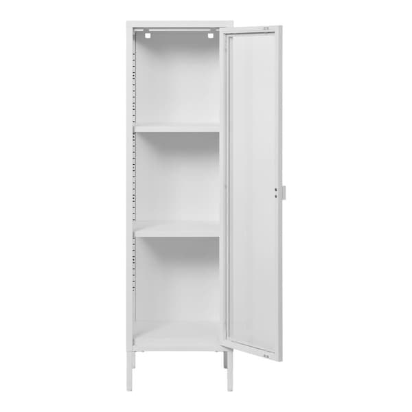Skab, Brisbane Slim Display, 40x35x140 cm, Hvid
