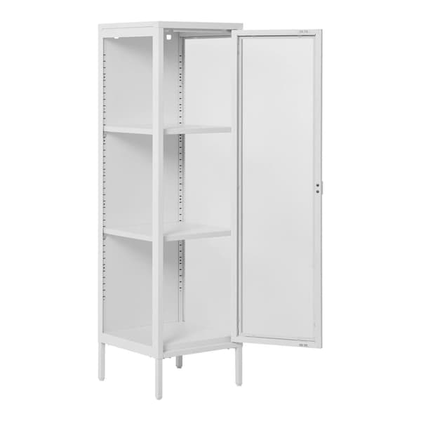 Skab, Brisbane Slim Display, 40x35x140 cm, Hvid