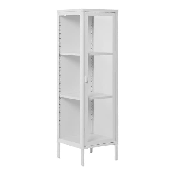 Skab, Brisbane Slim Display, 40x35x140 cm, Hvid