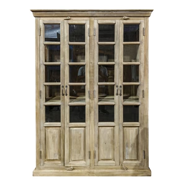 Display Stand Home ESPRIT Hvid Mangotræ 135 x 50 x 210 cm