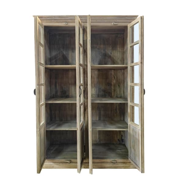 Display Stand Home ESPRIT Hvid Mangotræ 135 x 50 x 210 cm