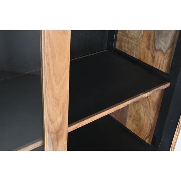 Display Stand Home ESPRIT Brun Sort Teak Akacie 100 x 40 x 185 cm