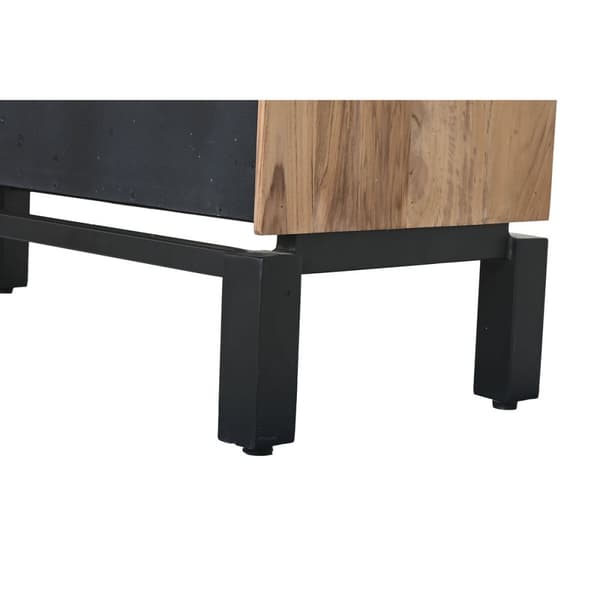 Display Stand Home ESPRIT Brun Sort Teak Akacie 100 x 40 x 185 cm