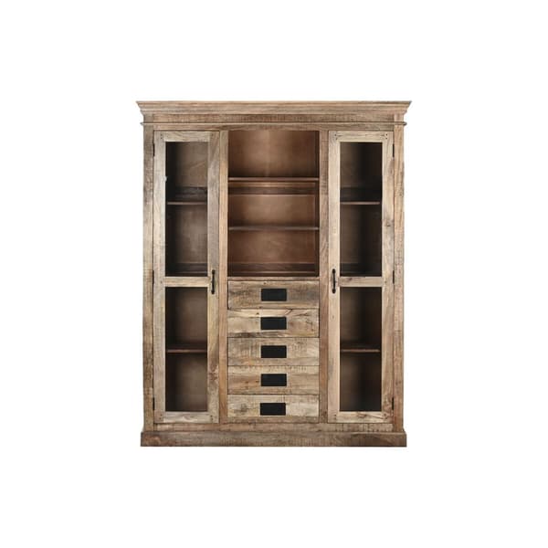 Display Stand Home ESPRIT Brun Krystal Mangotræ 165 x 45 x 210 cm