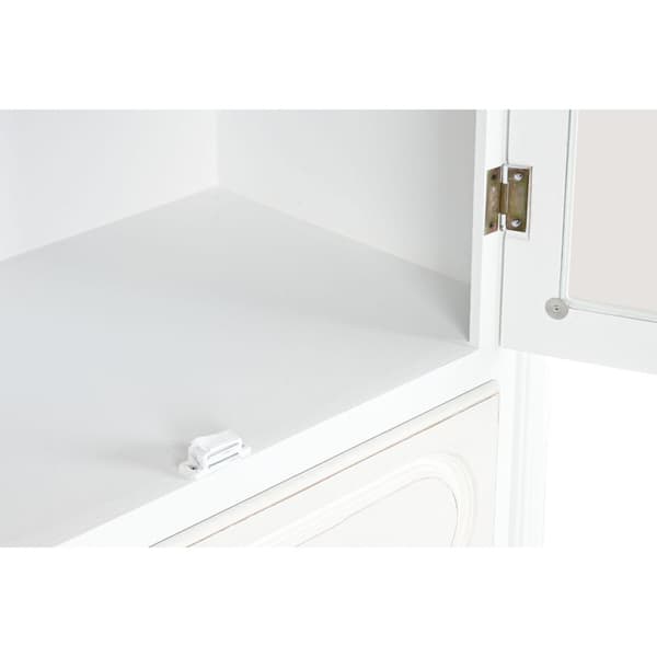Display Stand Home ESPRIT Hvid Træ Krystal 76 x 39 x 193 cm