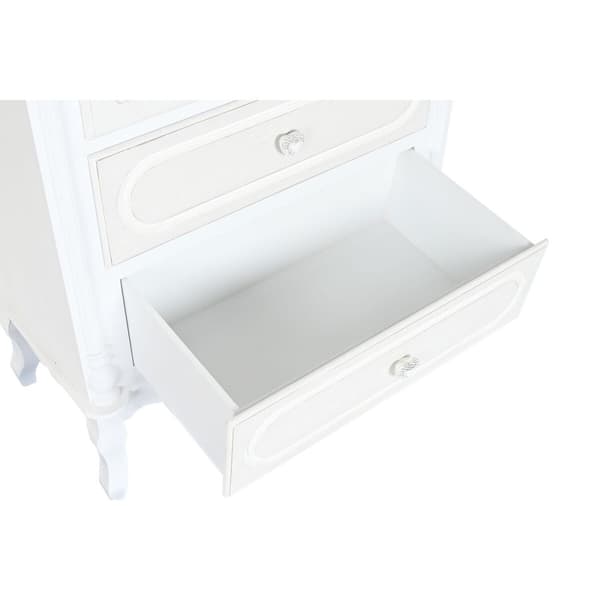 Display Stand Home ESPRIT Hvid Træ Krystal 76 x 39 x 193 cm