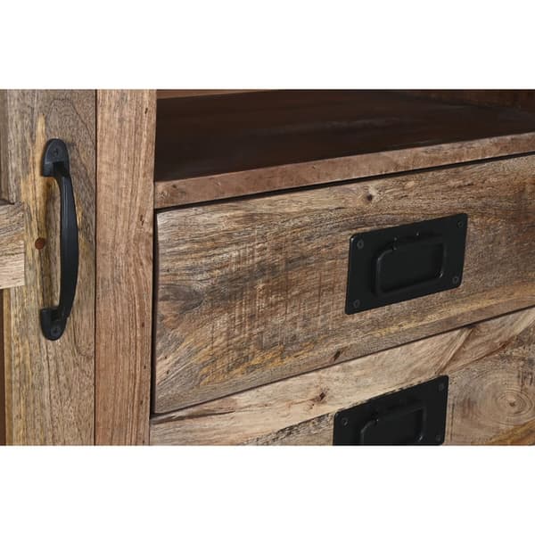 Skjermstativ Home ESPRIT Brun Krystall Treverk av mangotre 165 x 45 x 210 cm