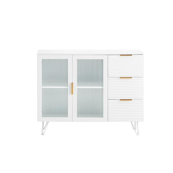 Køkkensidebord, FSB86-W, 108x40x85 cm, Hvid