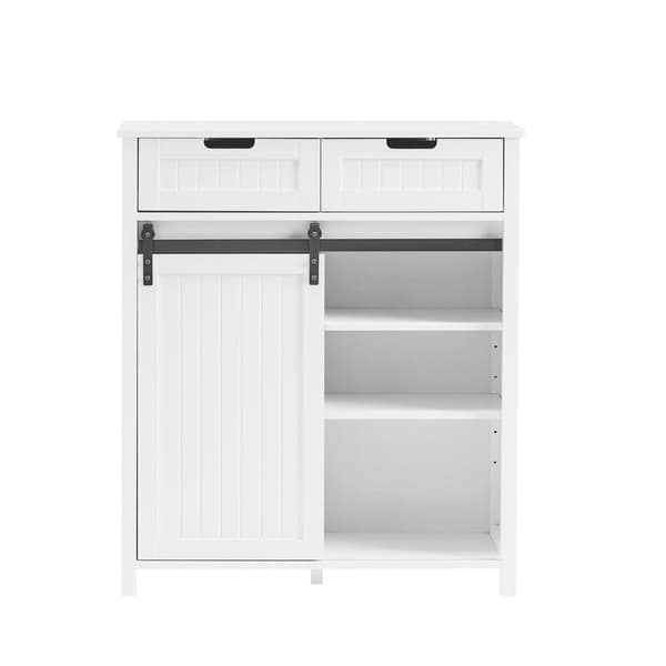 Display Skab, FSB74-K-W, 80x35x93 cm, Hvid