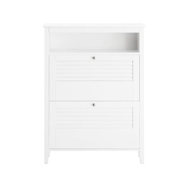 Skoskab, FSR152-W, 80x25x108 cm, Hvid