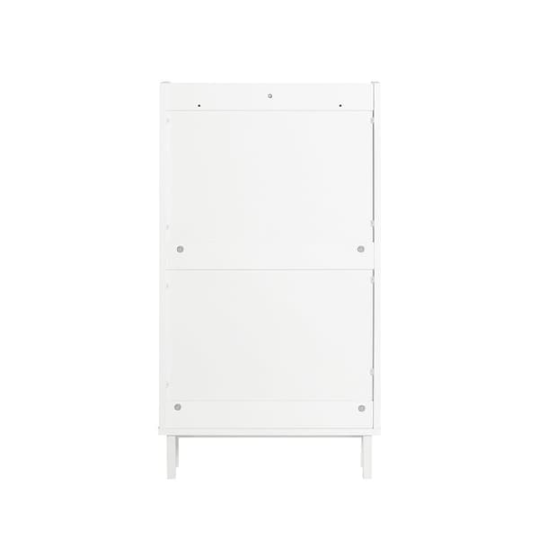 Sko Skab, FSR151-W, 19x91x50 cm, Hvid
