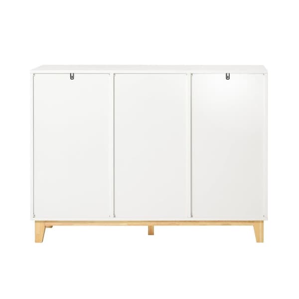 Visningsskåp, FSB75-WN, 120x40x90 cm, Vit