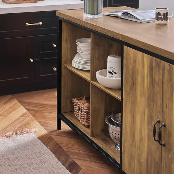 Keittiösaari, KNL01-F, 170x60x89 cm, Musta