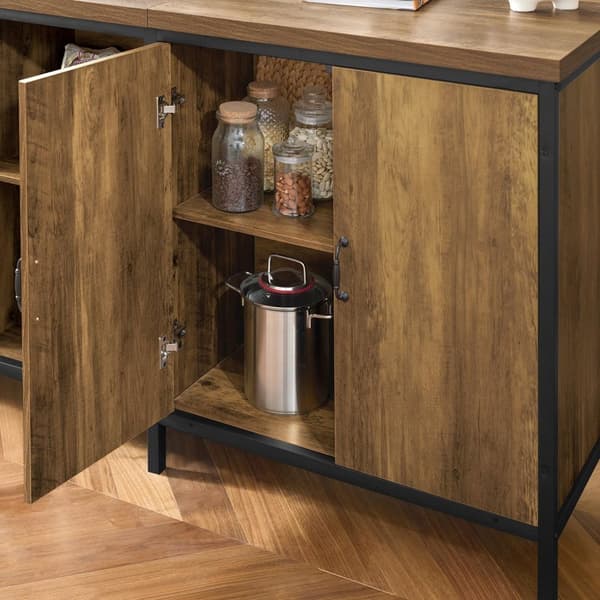 Keittiösaari, KNL01-F, 170x60x89 cm, Musta