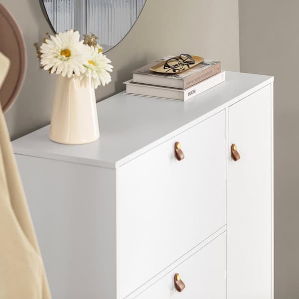 Sko Skab, FSR107-W, 95x30x121 cm, Brun