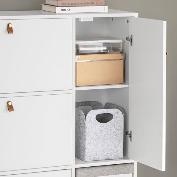 Sko Skab, FSR107-W, 95x30x121 cm, Brun