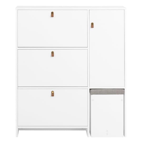 Sko Skab, FSR107-W, 95x30x121 cm, Brun