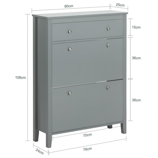 Sko Skab, FSR89-HG, 80x25x108 cm, Brun