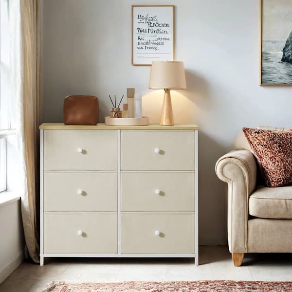 Kommode, SONGMICS, 30x56x93 cm, Creme Hvid