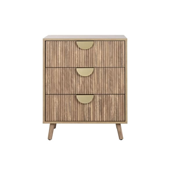 Lipasto Home ESPRIT Ruskea Kullattu 60 x 39 x 77 cm