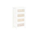 Miniatyrbillede 1 af 6: Kommode Home ESPRIT Hvid Cottage Afklædt 40 x 29 x 73 cm