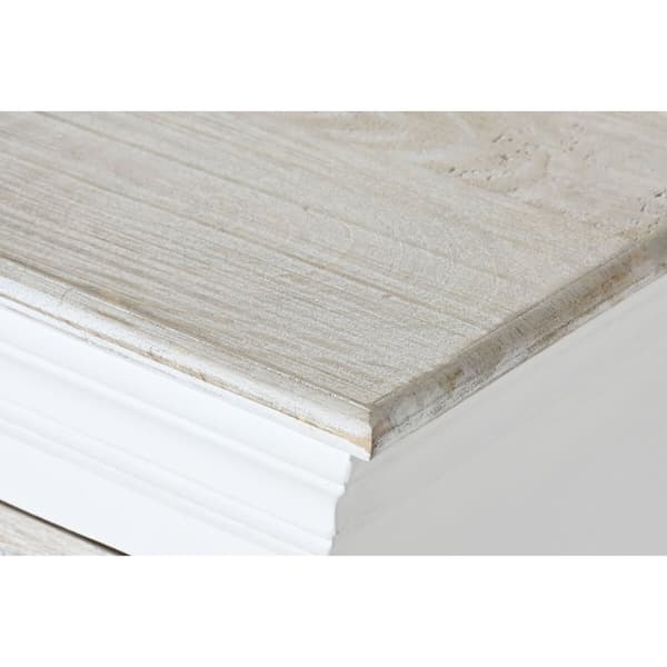 Kommode Home ESPRIT Hvit Slitt 115 x 40 x 80 cm