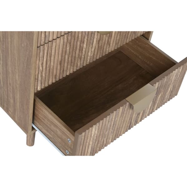 Lipasto Home ESPRIT Ruskea Kullattu 60 x 39 x 77 cm