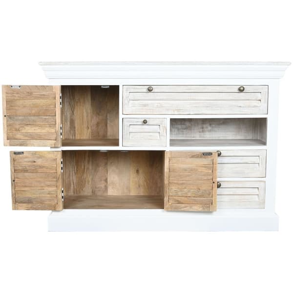 Lipasto Home ESPRIT Valkoinen Käytetty 115 x 40 x 80 cm